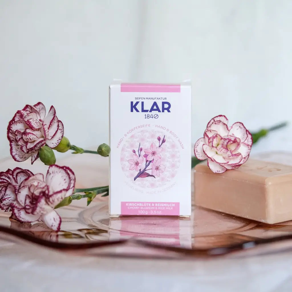 Kirschblüte & Reismilch Seife | 100 gr | Klar Seifen | V Welt