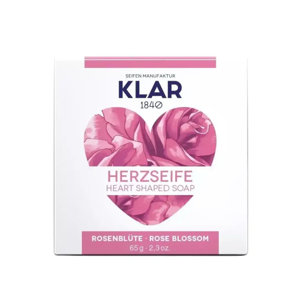 Herzseife Rosenblüte | 65 gr | Klar Seifen | V Welt