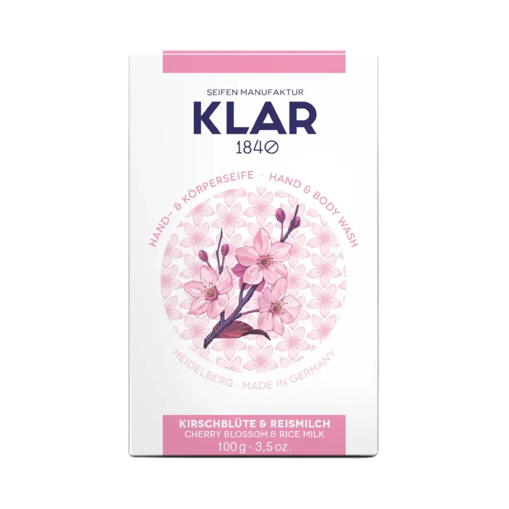 Kirschblüte & Reismilch Seife | 100 gr | Klar Seifen | V Welt
