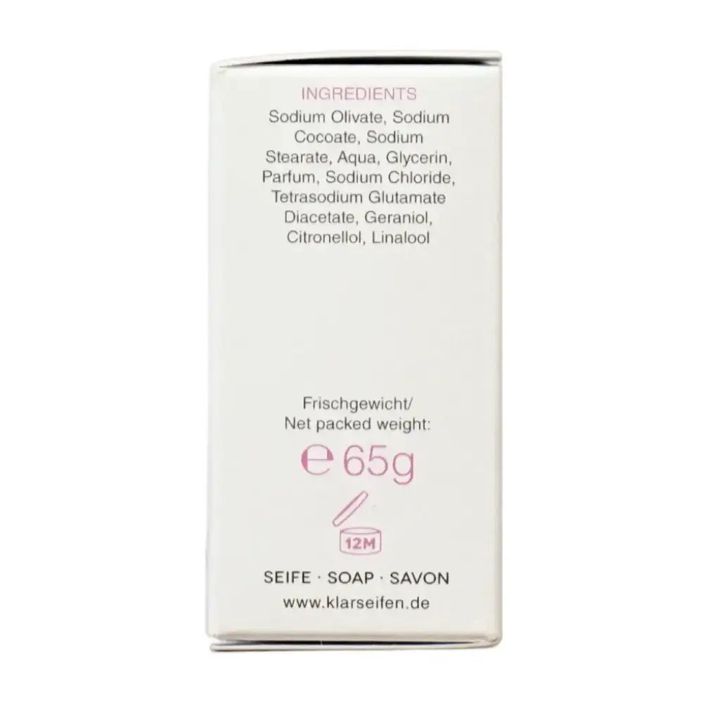 Herzseife Rosenblüte | 65 gr | Klar Seifen | V Welt