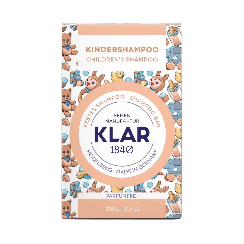 Kindershampoo | Parfümfrei | 100 gr | Klar Seifen | V Welt