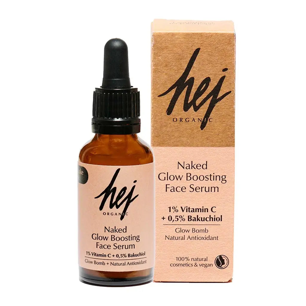 Naked Glow Boosting Face Serum | 30 ml | hej Organic | V Welt