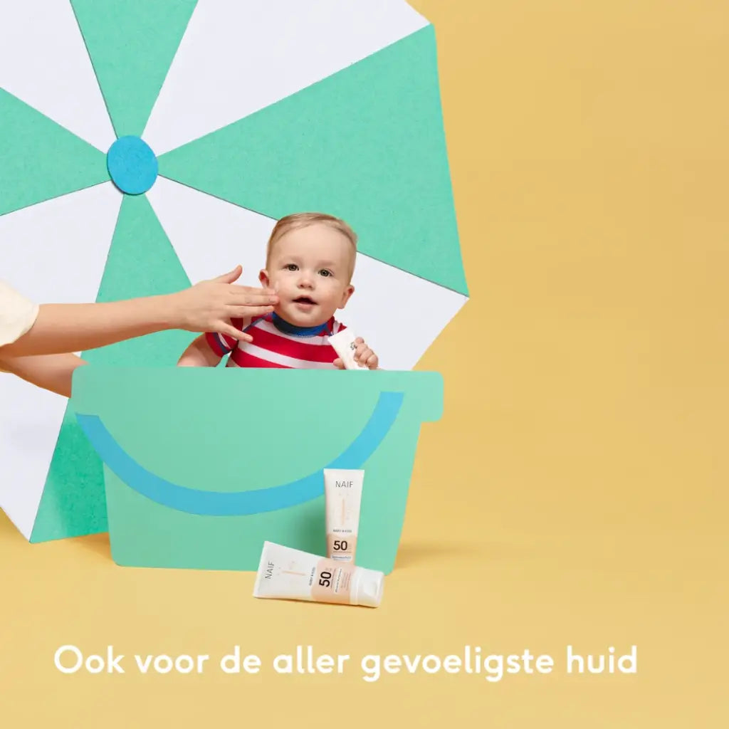 Mineralische Sonnenschutzcreme Babys & Kinder SPF50 | 100 ml | Naïf | V Welt