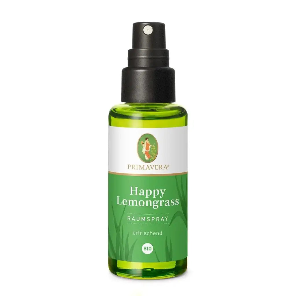 Happy Lemongrass Raumspray bio | Erfrischender Raumduft | 50 ml | Primavera| V Welt