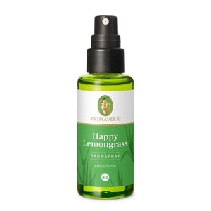 Happy Lemongrass Raumspray bio | Erfrischender Raumduft | 50 ml | Primavera| V Welt