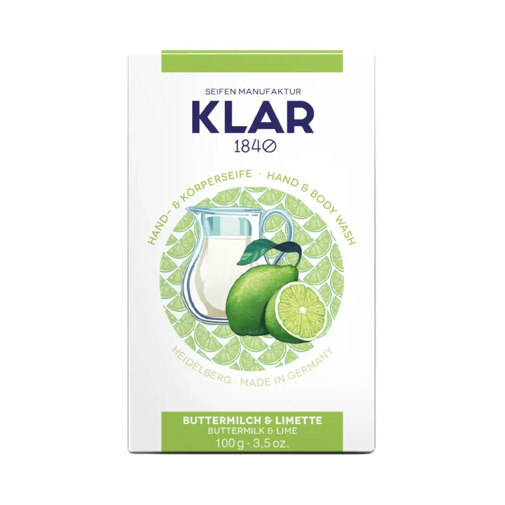 Buttermilch & Limetten Seife | 100 gr | Klar Seifen | V Welt