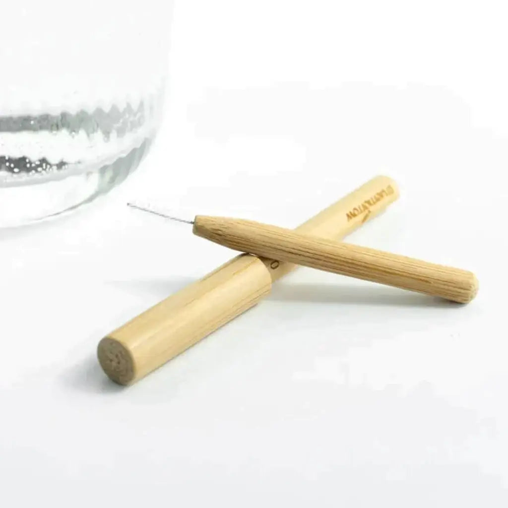 Interdentalbürsten aus Bambus mit Schutzkappe | 2 (0.50 mm) | 6 Stück | truemorrow | V Welt