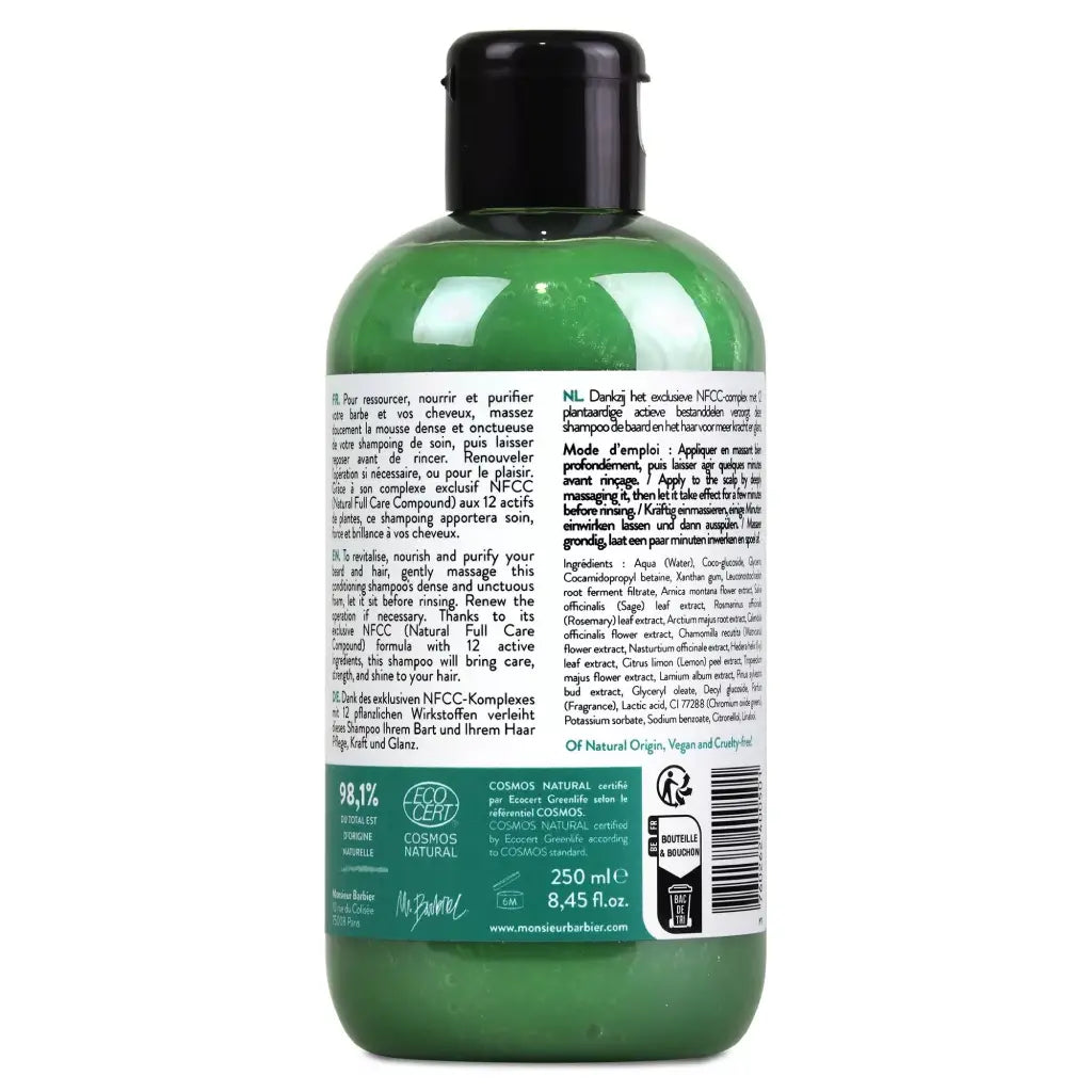 Full Care | Bart- & Haarshampoo 2-in-1 | Monsieur BARBIER | V Welt