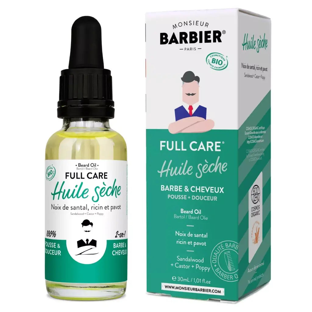 Full Care | Organisches Bart- & Haaröl | 30 mL | Monsieur BARBIER | V Welt