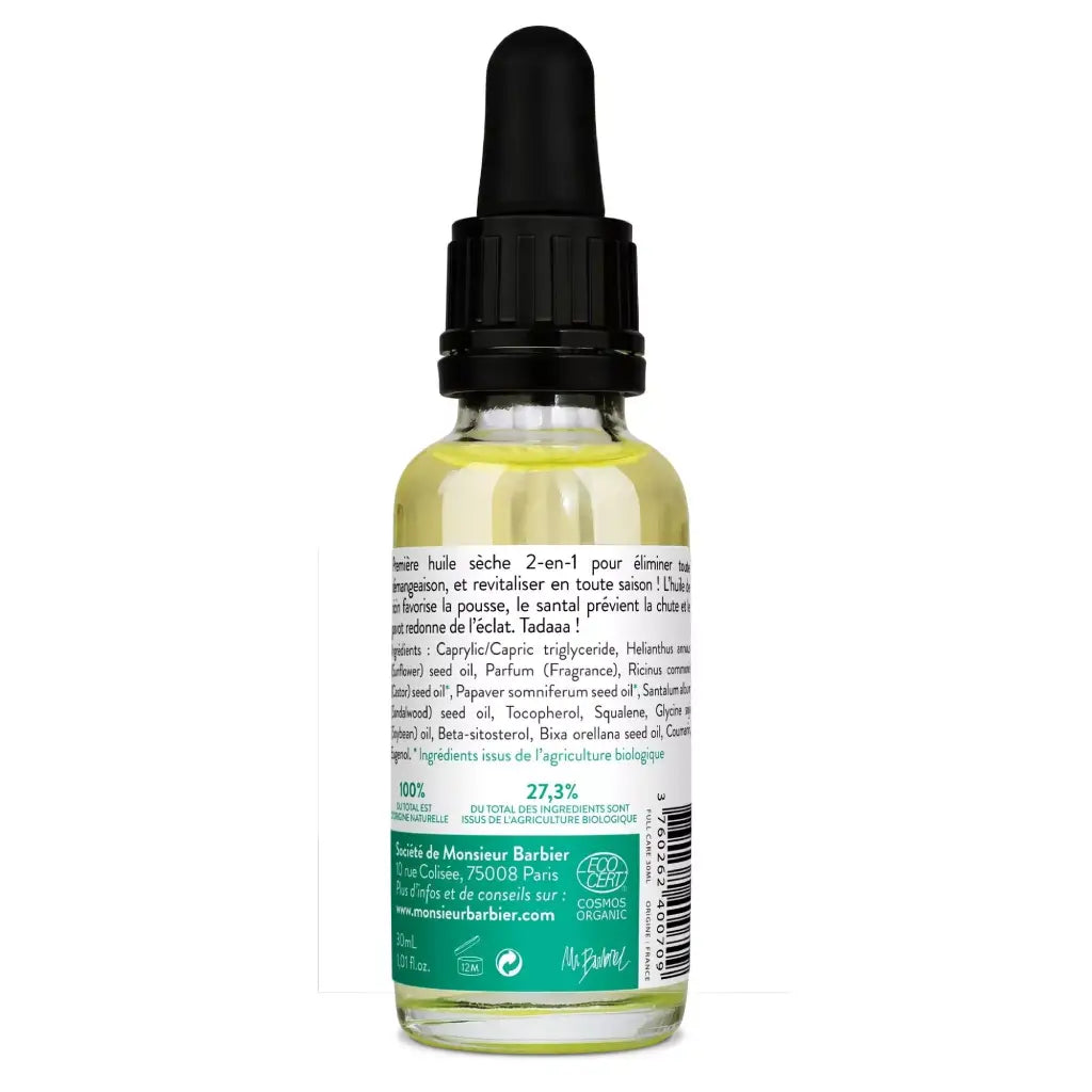 Full Care | Organisches Bart- & Haaröl | 30 mL | Monsieur BARBIER | V Welt