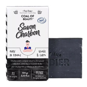 Coal Of Beauty | Rückfettende Gesichts- & Körperseife | 100 g | Monsieur BARBIER |  V Welt