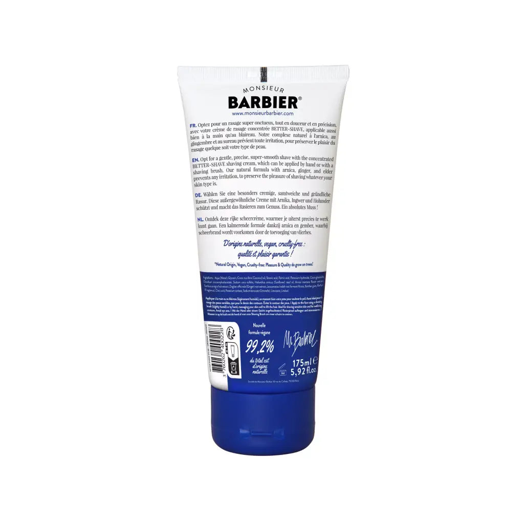 Better Shave | Rasiercreme | 175 mL | Monsieur BARBIER | V Welt