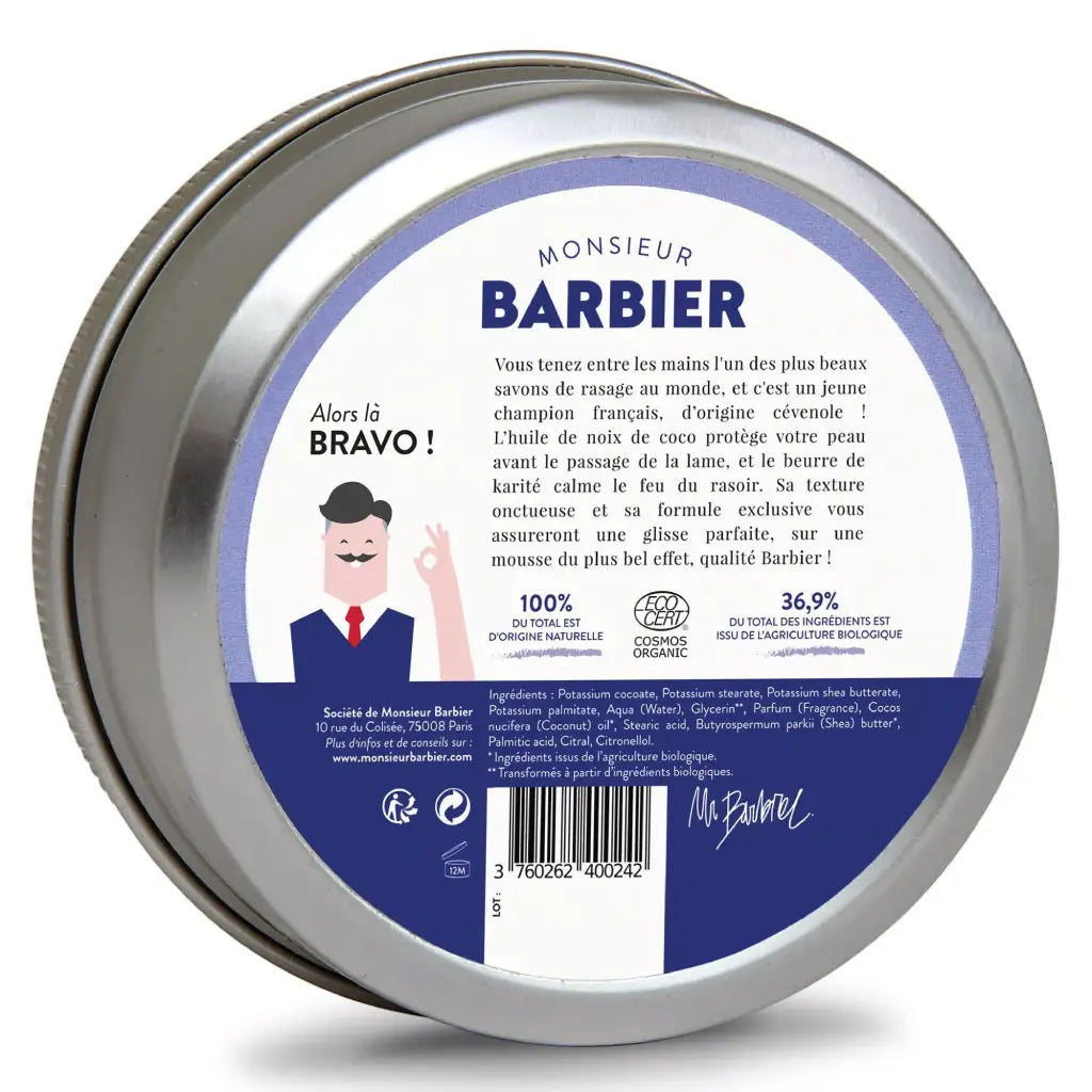 Better Shave | Rasierseife Bio | 150 mL | Monsieur BARBIER |  V Welt