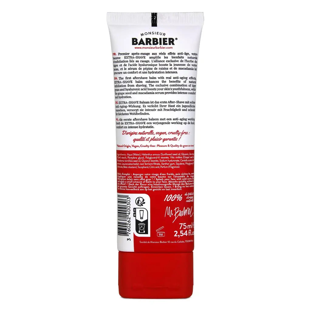 Extra Shave | Aftershave Anti-Aging | 75 ml | Monsieur BARBIER | V Welt