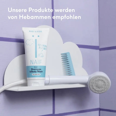 2-in-1 Shampoo & Duschgel für Kinder | Parfümfrei | 200ml | Naïf | V Welt