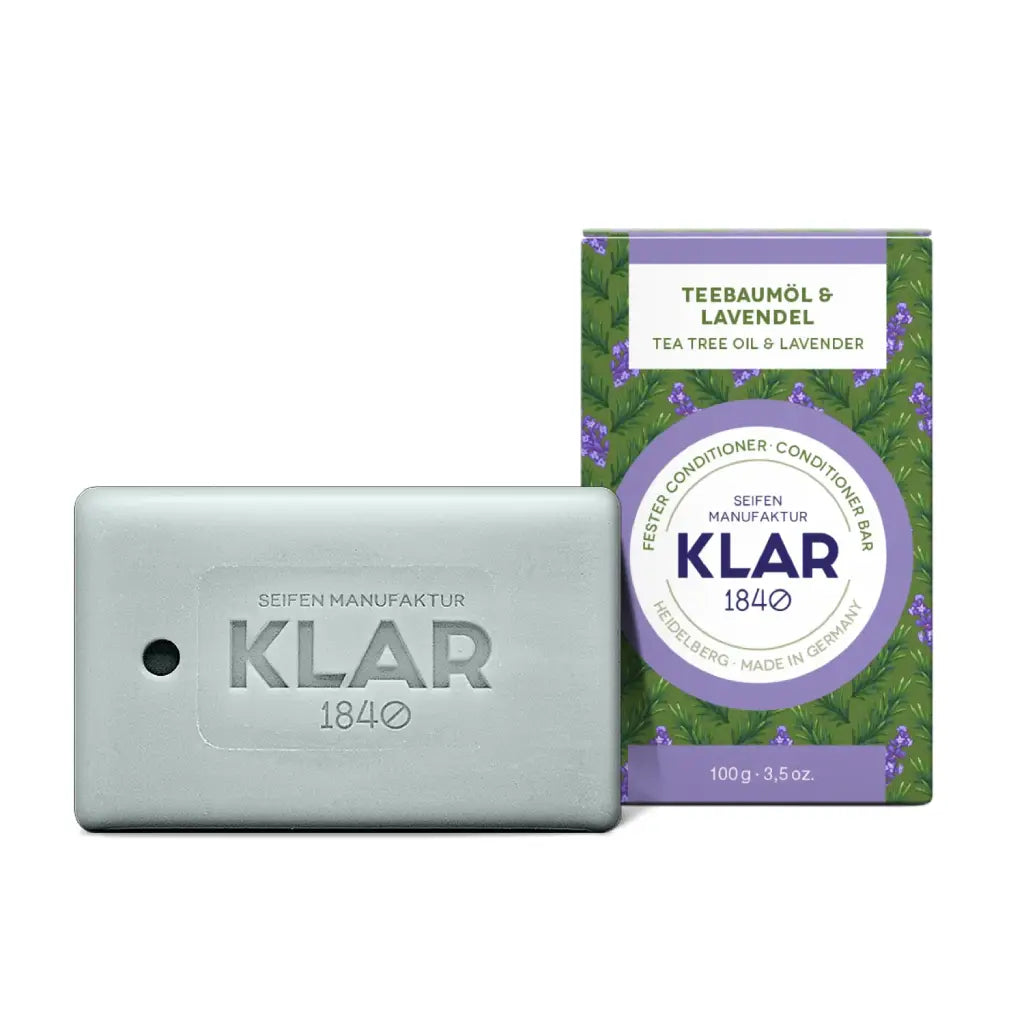 Teebaumöl & Lavendel Fester Spülung | 100 gr | Klar Seifen | V Welt