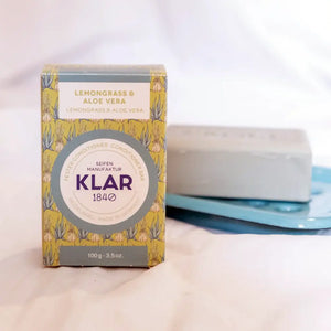 Zitronengras & Aloe Vera Fester Spülung | 100 gr | Klar Seifen | V Welt