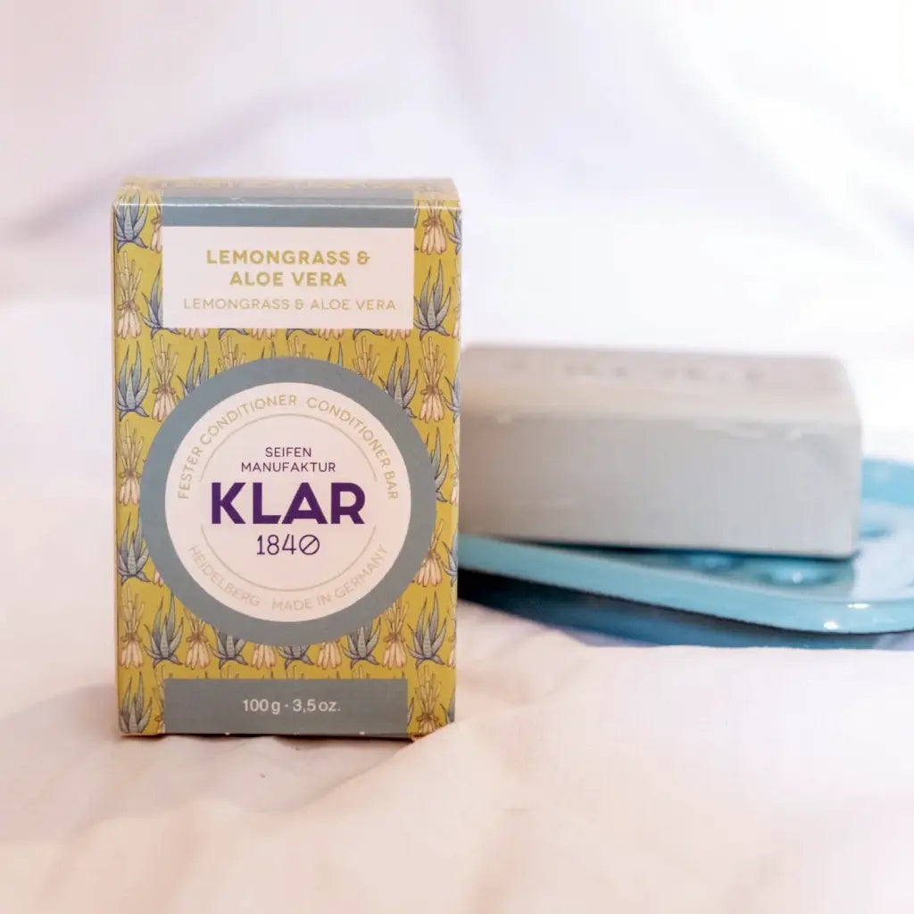 Zitronengras & Aloe Vera Fester Spülung | 100 gr | Klar Seifen | V Welt