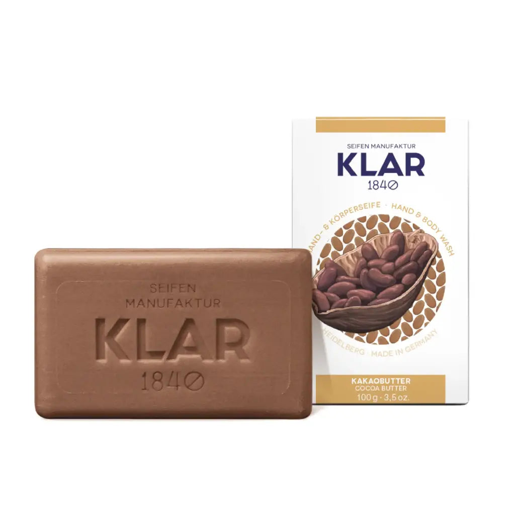 Kakaobutterseife | 100 gr | Klar Seifen | V Welt
