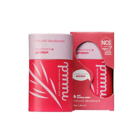 Rosmarin x Geranien Stick | Natürliches Deodorant | 45 g | nuud | V Welt