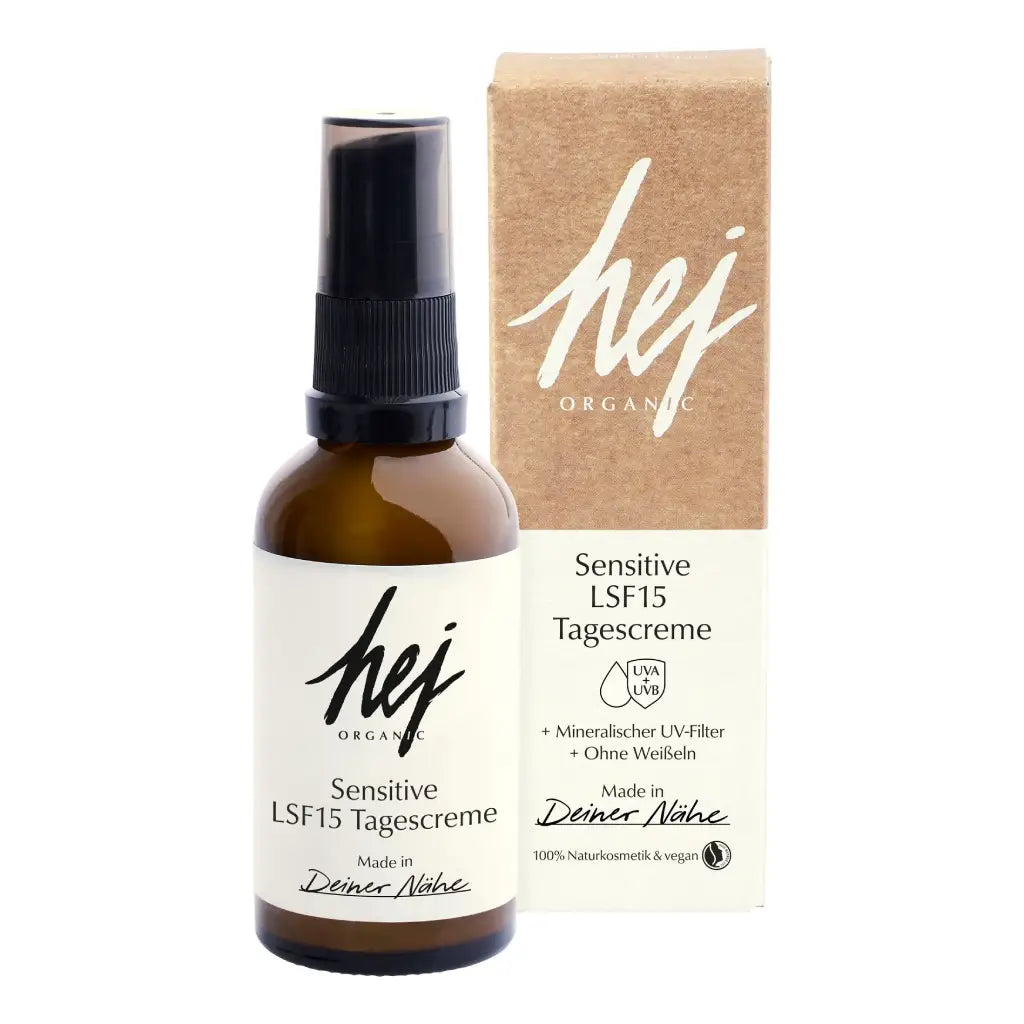 Sensitive LSF15 Tagescreme | 30 ml | hej Organic | V Welt