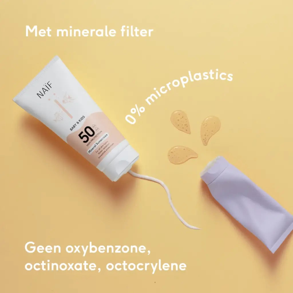 Mineralische Sonnenschutzcreme Babys & Kinder SPF50 | 100 ml | Naïf | V Welt
