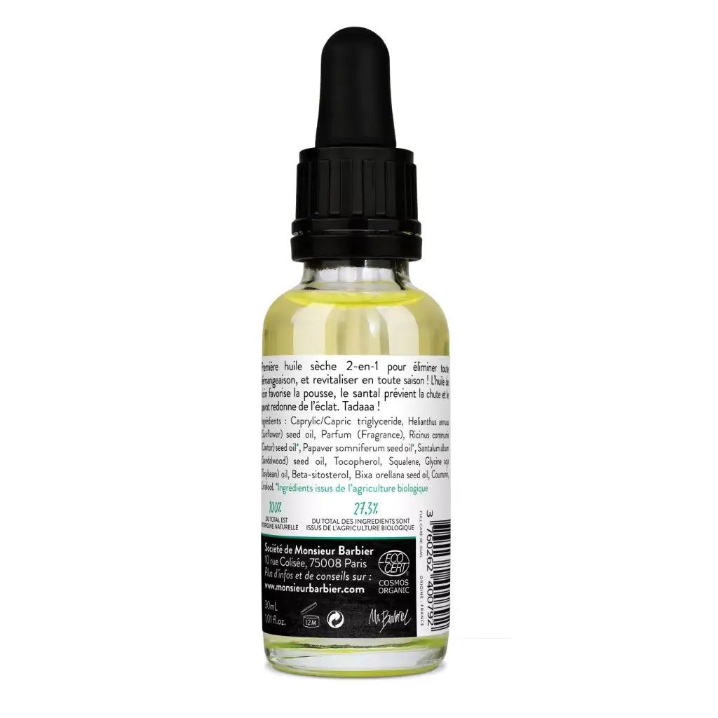 Full Care Black Edition | Bio Bart- & Haaröl | 30 mL | Monsieur BARBIER | V Welt