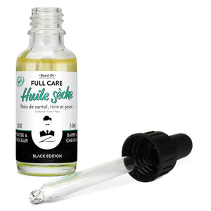 Full Care Black Edition | Bio Bart- & Haaröl | 30 mL | Monsieur BARBIER | V Welt