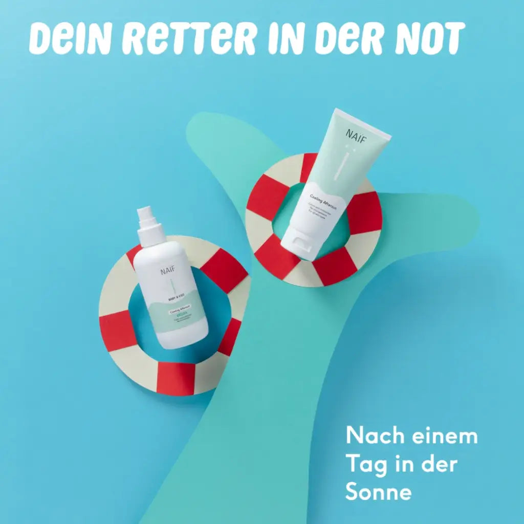 Kühlende Aftersun für Babys & Kinder | Parfümfrei | 175 ml | Naïf | V Welt