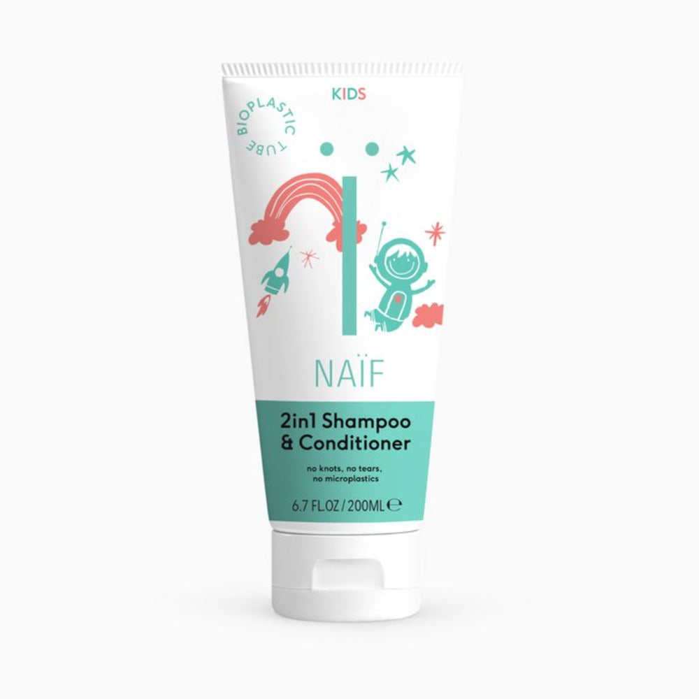 Naïf | 2-in-1 Shampoo & Spülung für Kinder | 200 ml | V Welt