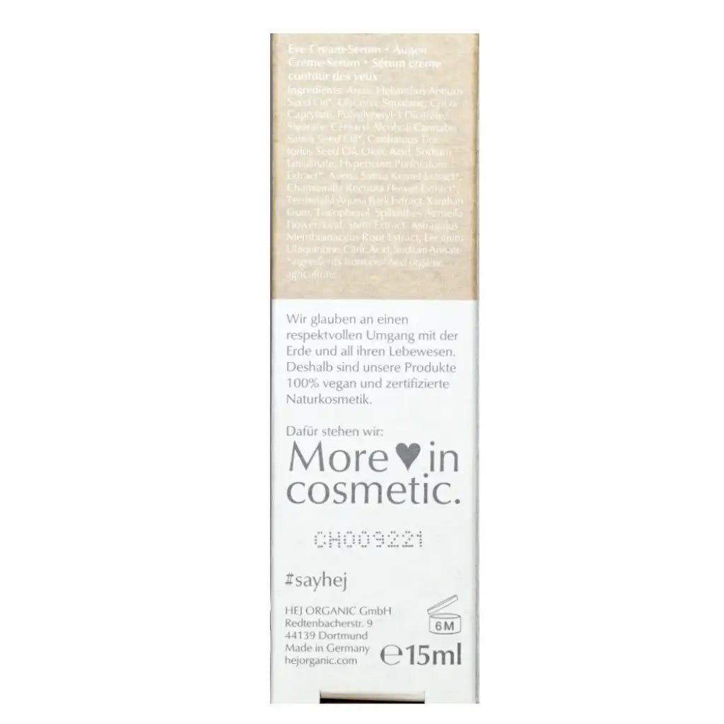 Sensitive Augen Creme-Serum | 15 ml | hej Organic | V Welt