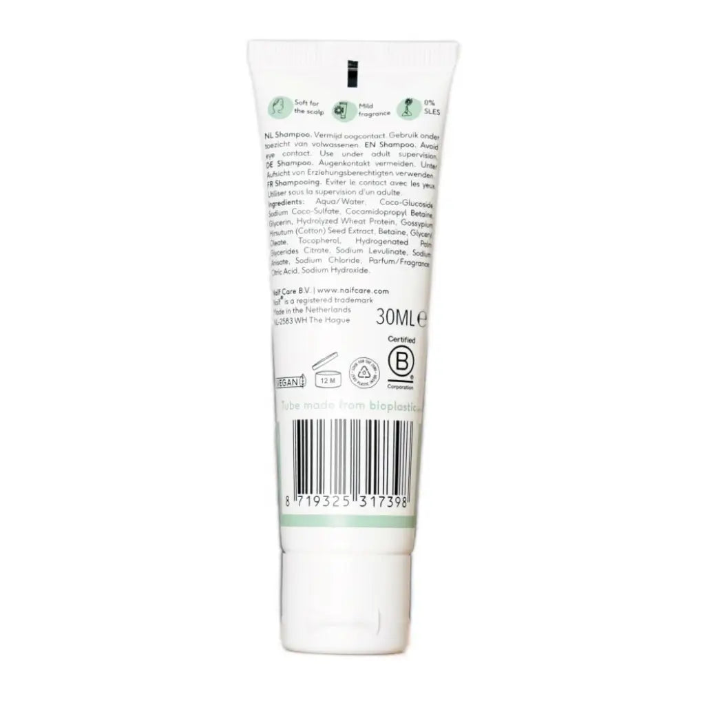 Pflegendes Shampoo für Baby & Kinder | Reisegröße | Naïf | V Welt