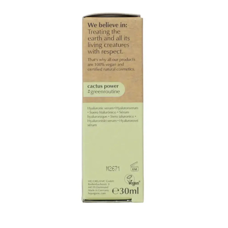 hej Organic | The Hydrator Hyaluronic Acid Serum Cactus
