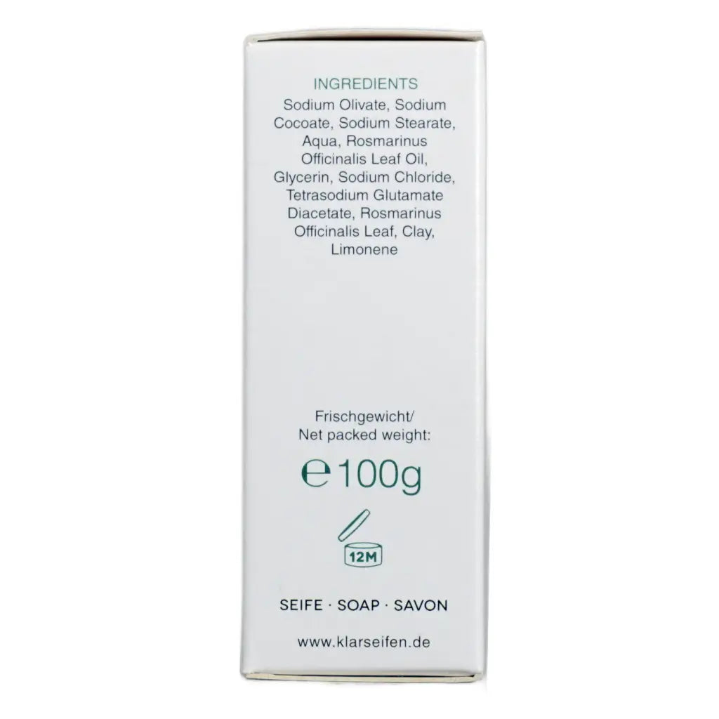 Rosmarinseife | 100 gr | Klar Seifen | V Welt
