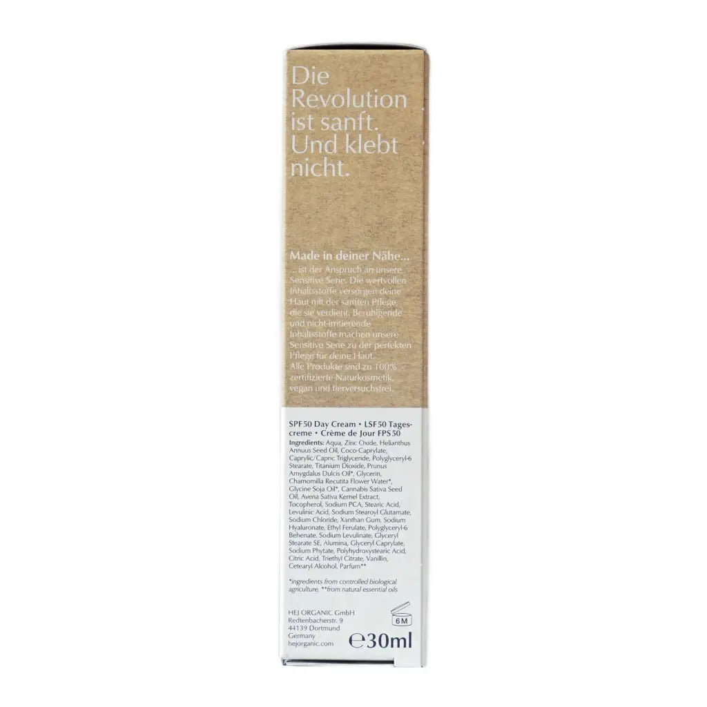 Sensitive Daily Sun Fluid LSF 50+ Tagescreme | 30 ml | hej Organic | V Welt