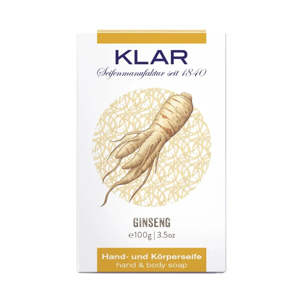 Ginsengseife | 100 gr | Klar Seifen | V Welt