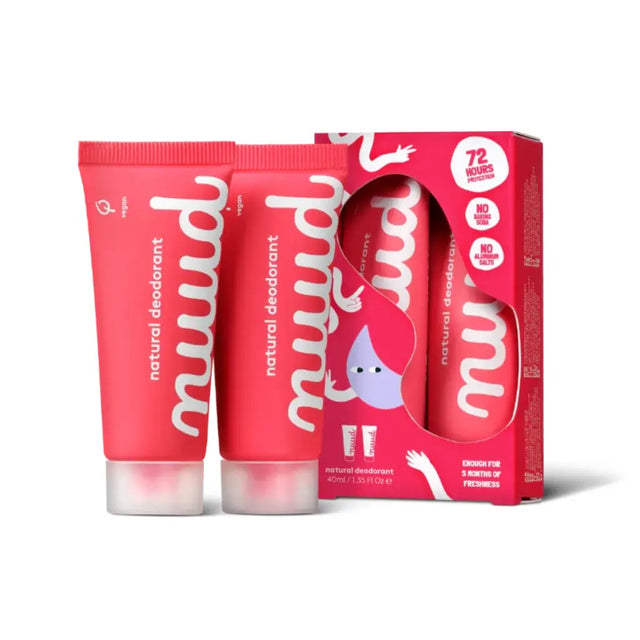 Smarter Pack Red | Natürliches Deodorant | 2 x 20 ml | nuud | V Welt