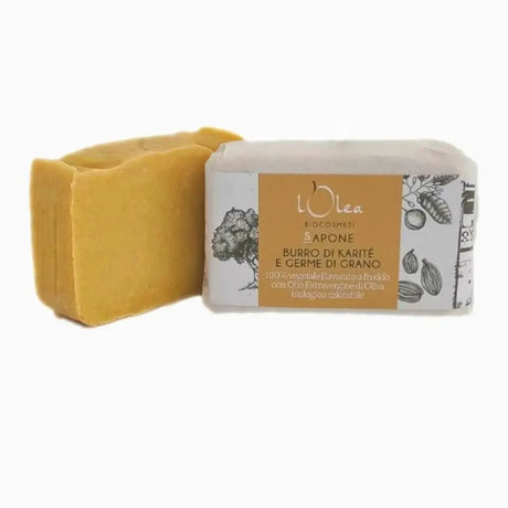 Bio Seife mit Sheabutter und Weizenkeimen | L'Olea | V Welt