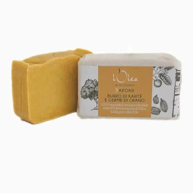Bio Seife mit Sheabutter und Weizenkeimen | L'Olea | V Welt
