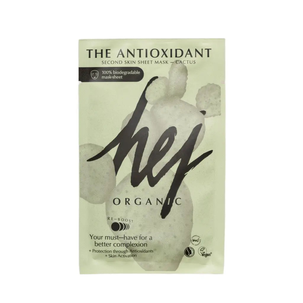 The Antioxidant Tuchmaske | Anti-Aging & Strahlende Haut | hej Organic | V Welt