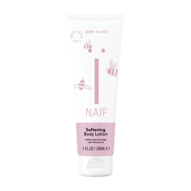 Softening Body Lotion | Reisegröße | 30 ml | Naïf | V Welt