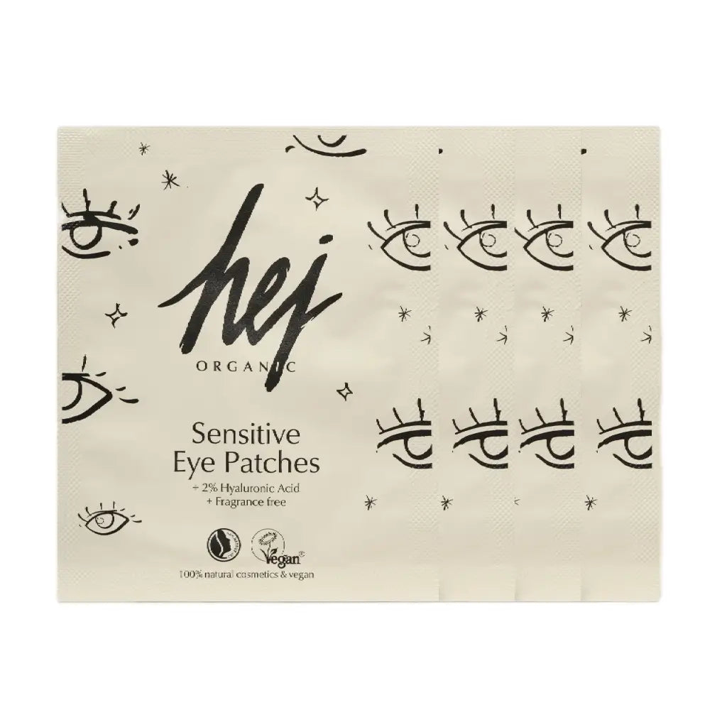 The Eye-mergency Kit | 4 x Sensitive Eye Patches | hej Organic | V Welt