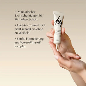 Sensitive Daily Sun Fluid LSF 50+ Tagescreme | 30 ml | hej Organic | V Welt
