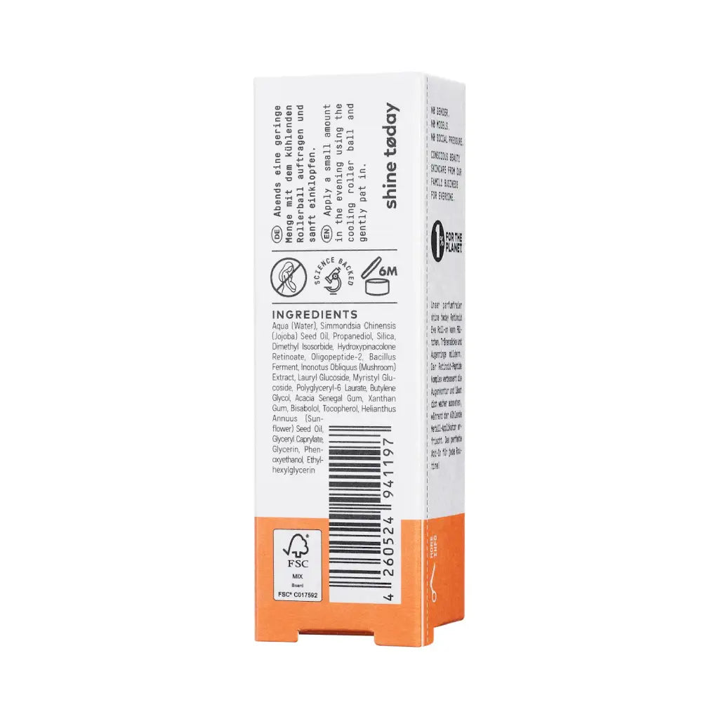 Ø Shine Today Retinol Augen Roll On | Nø Cosmetics | V WELT