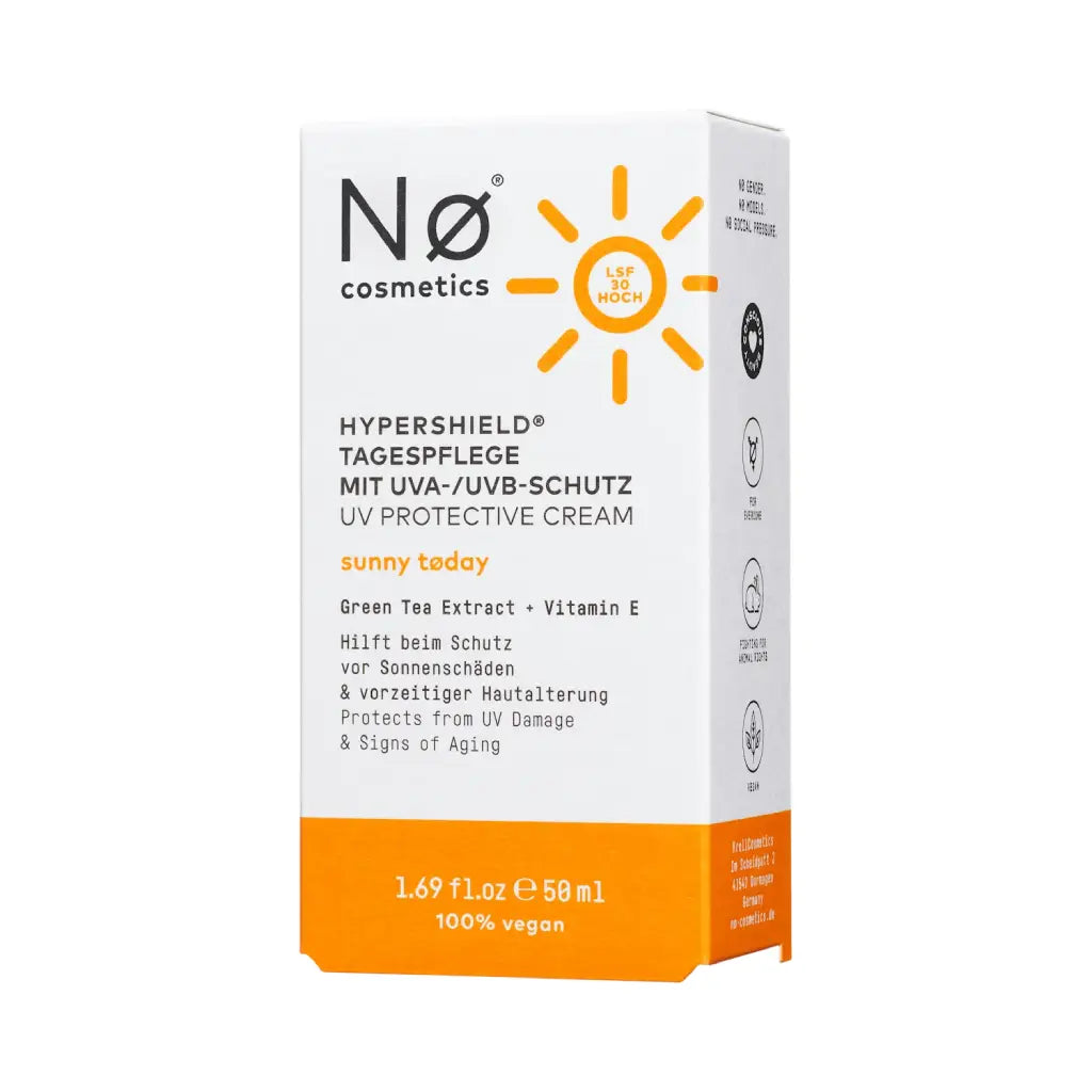 Ø Sunny Tøday | Hypershield® Tagespflege mit UVA-/UVB Schutz | Nø Cosmetics | V Welt