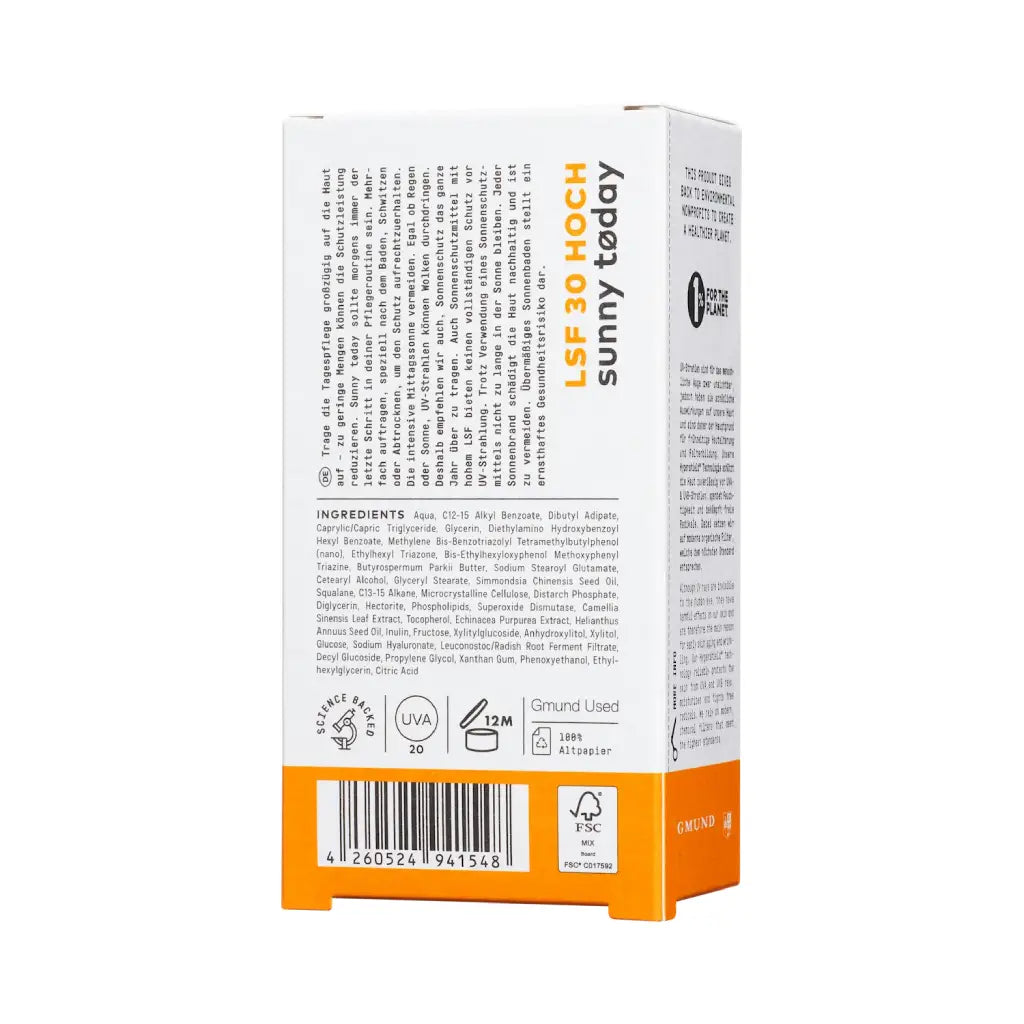Ø Sunny Tøday | Hypershield® Tagespflege mit UVA-/UVB Schutz | Nø Cosmetics | V Welt